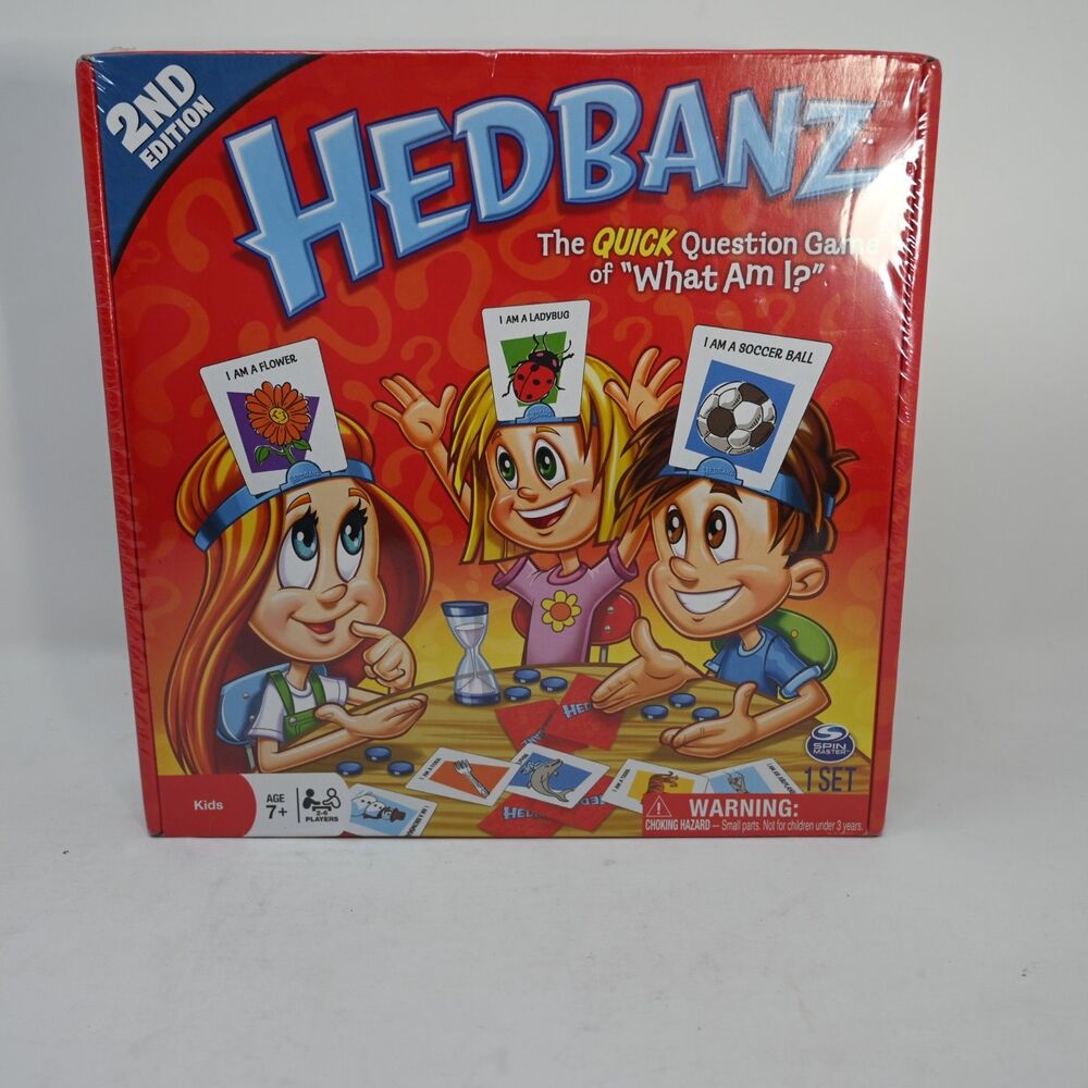 Hedbanz 2nd Edition Spin Master What Am I? Kids Board Game NEW SEALED